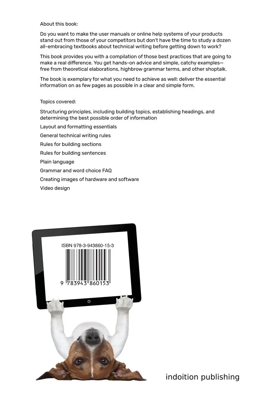 Rückseite: 9783943860153 | Technical Documentation Short and Sweet | Marc Achtelig | Taschenbuch