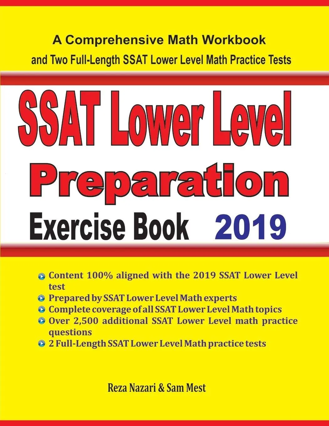 Cover: 9781646120253 | SSAT Lower Level Math Preparation Exercise Book | Reza Nazari (u. a.)