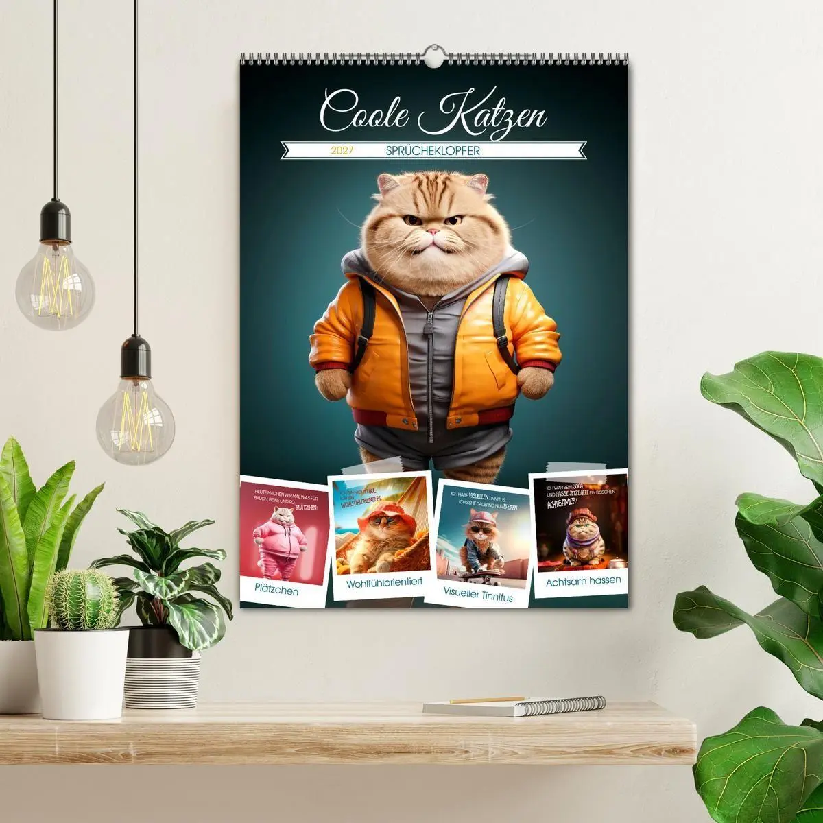 Bild: 9783569180253 | COOLE KATZEN Sprücheklopfer (Wandkalender 2027 DIN A2 hoch),...