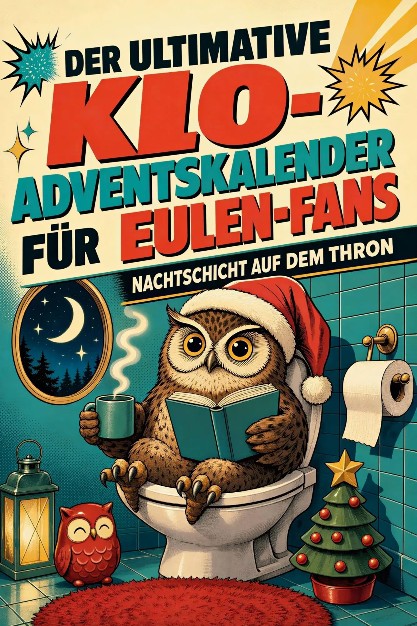 Cover: 9783696110253 | Der ultimative Klo-Adventskalender für Eulen-Fans | Max Wolf | Buch