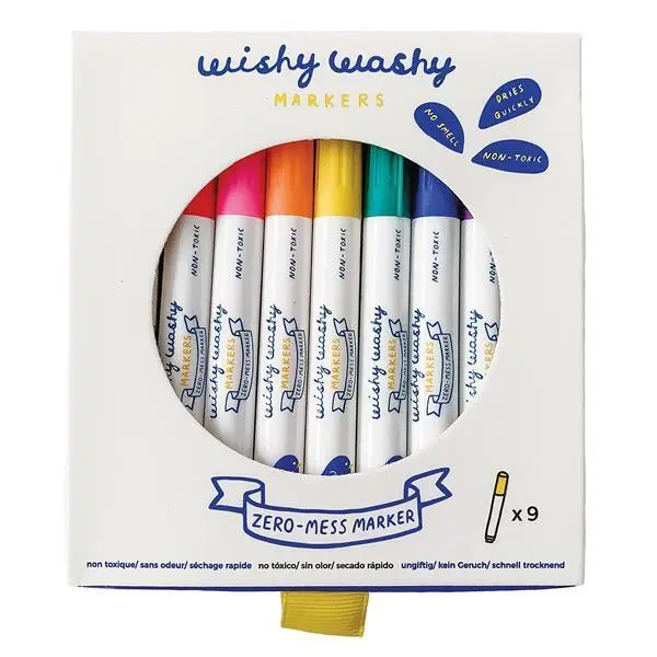 Cover: 650726210353 | Wishy Washy Malstifte bunt 9 Stk. | Inhalt: 9 Stifte mit einer 4
