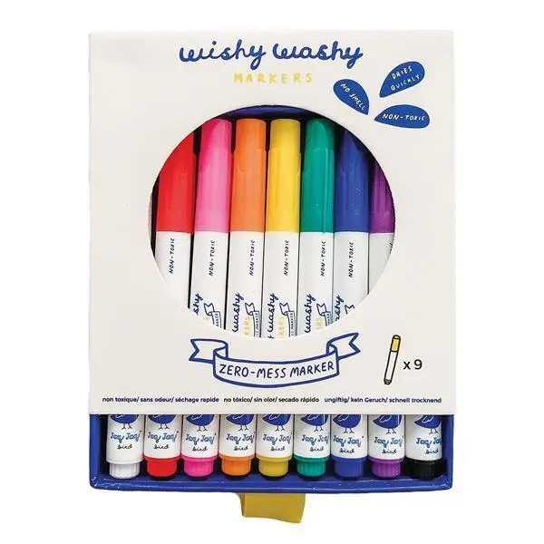 Bild: 650726210353 | Wishy Washy Malstifte bunt 9 Stk. | Inhalt: 9 Stifte mit einer 4