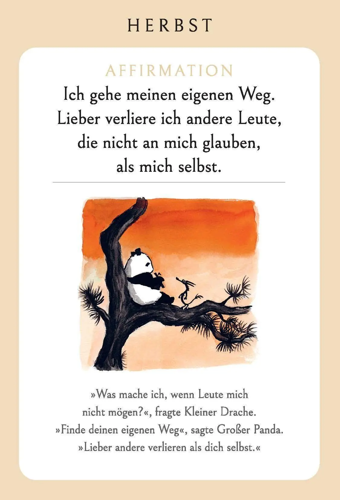 Bild: 4250939900353 | Großer Panda und Kleiner Drache Affirmationskarten | James Norbury