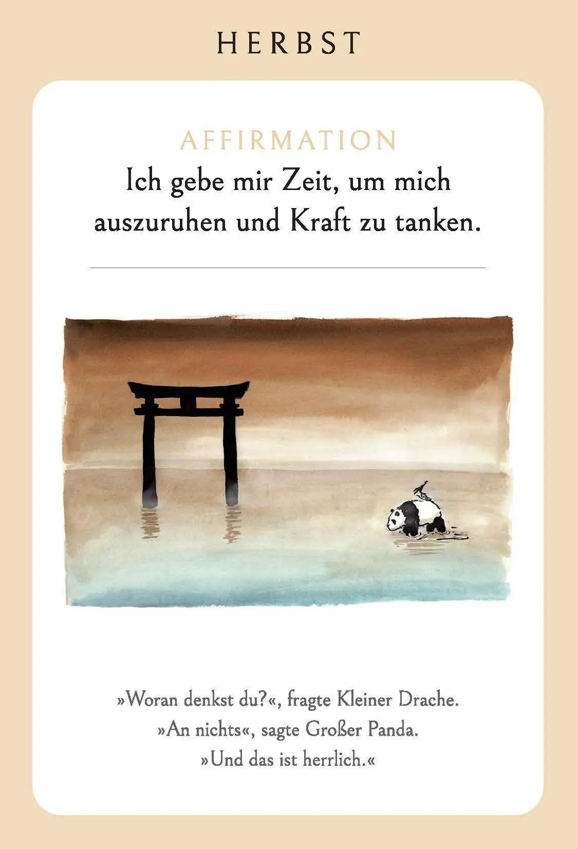 Bild: 4250939900353 | Großer Panda und Kleiner Drache Affirmationskarten | James Norbury