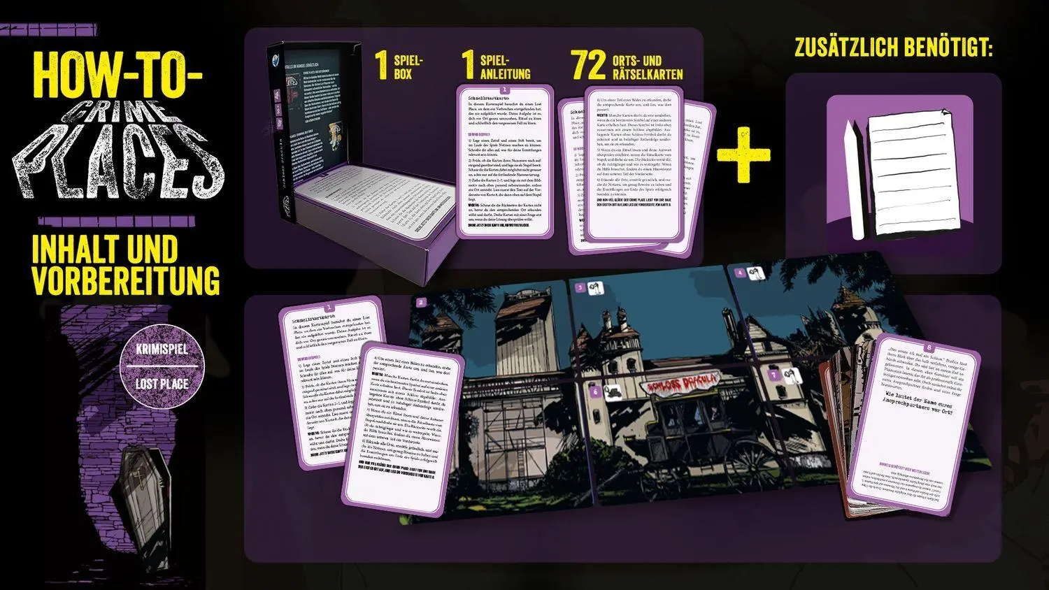 Bild: 4255882500353 | Crime Places. Schloss Dracula | Hans Pieper (u. a.) | Spiel | 72 S.