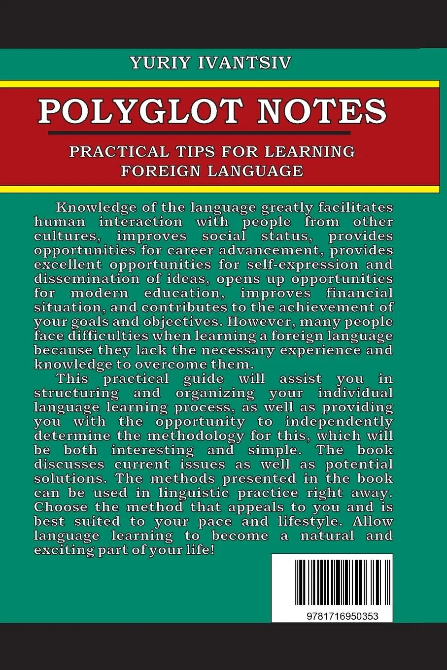 Rückseite: 9781716950353 | Polyglot Notes | Practical Tips for Learning Foreign Language | Buch