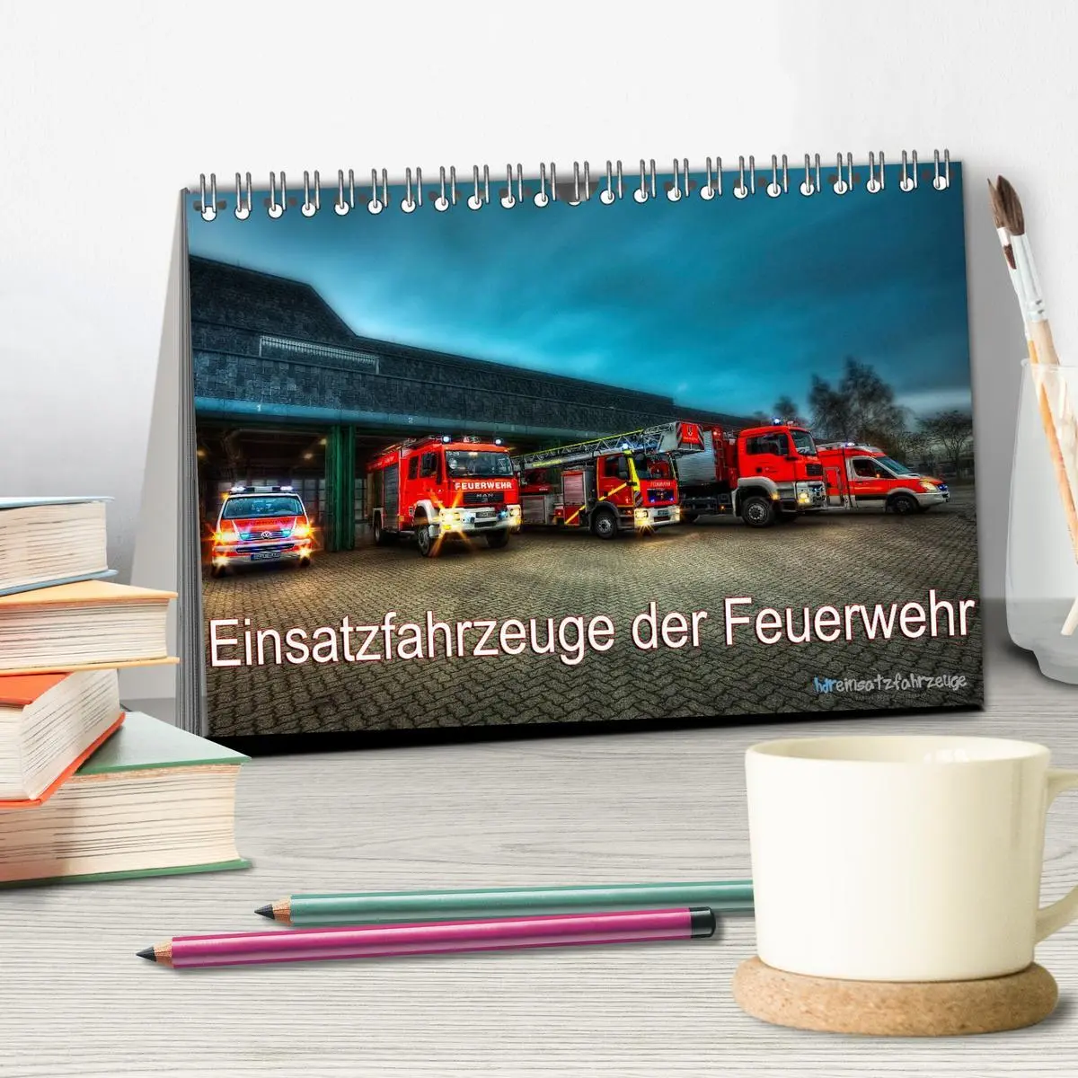 Bild: 9783516080353 | Einsatzfahrzeuge der Feuerwehr (Tischkalender 2026 DIN A5 quer),...