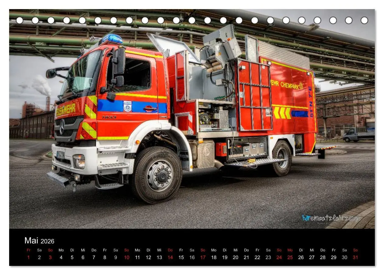 Bild: 9783516080353 | Einsatzfahrzeuge der Feuerwehr (Tischkalender 2026 DIN A5 quer),...