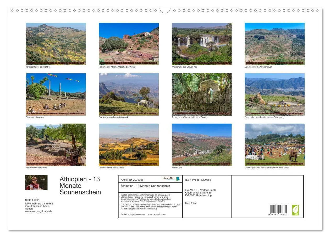 Bild: 9783516220353 | Äthiopien - 13 Monate Sonnenschein (Wandkalender 2026 DIN A2 quer),...