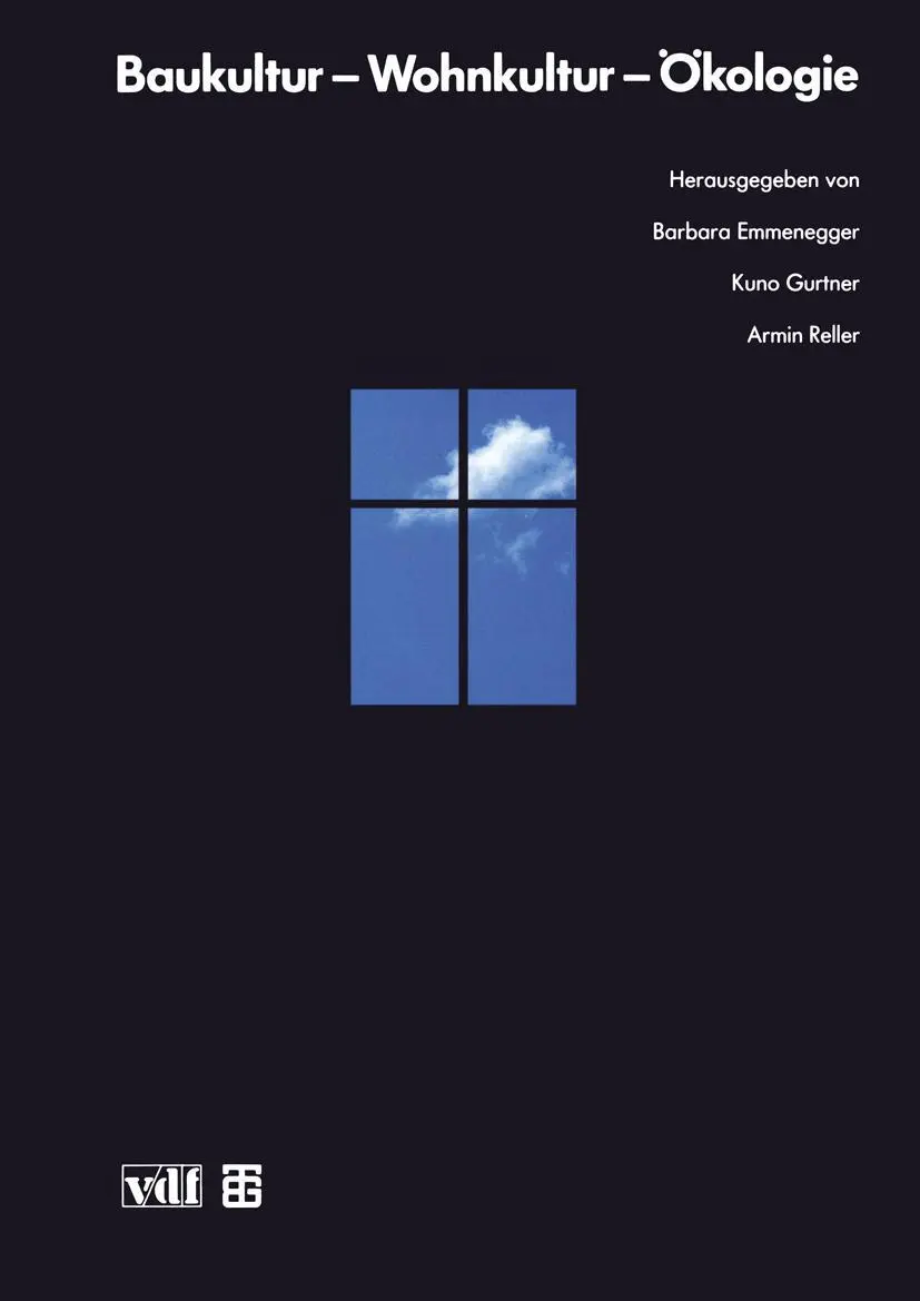 Cover: 9783519050353 | Baukultur - Wohnkultur - Ökologie | Barbara Emmenegger (u. a.) | Buch