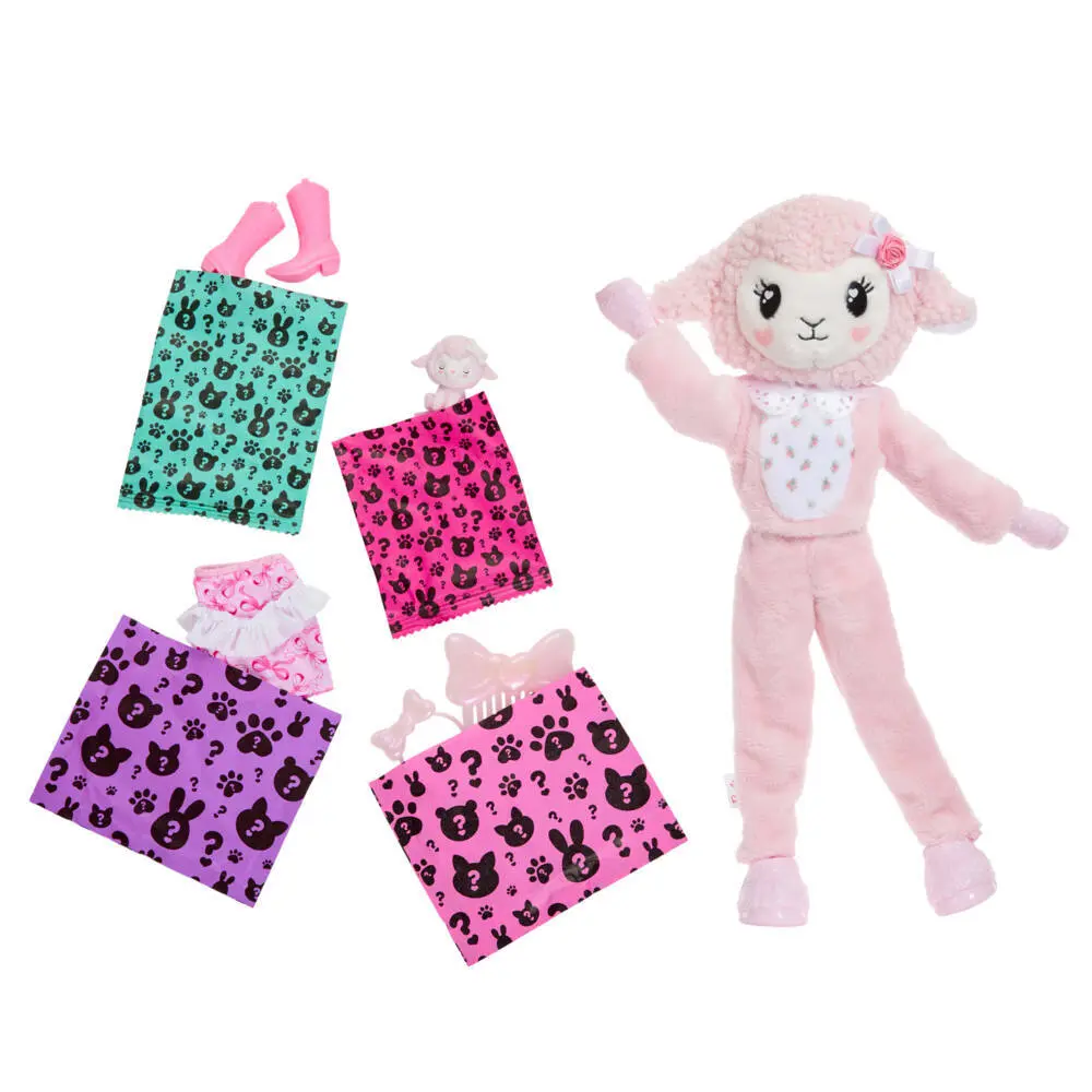 Bild: 194735340453 | Barbie Cutie Reveal Sweet Bows - Pinkes Lämmchen | Karton | JJP66