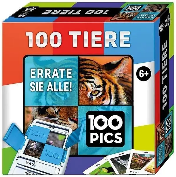 Cover: 5060542080453 | 100 PICS Tiere (Spiel) | Errate sie alle! | Spiel | In Spielebox