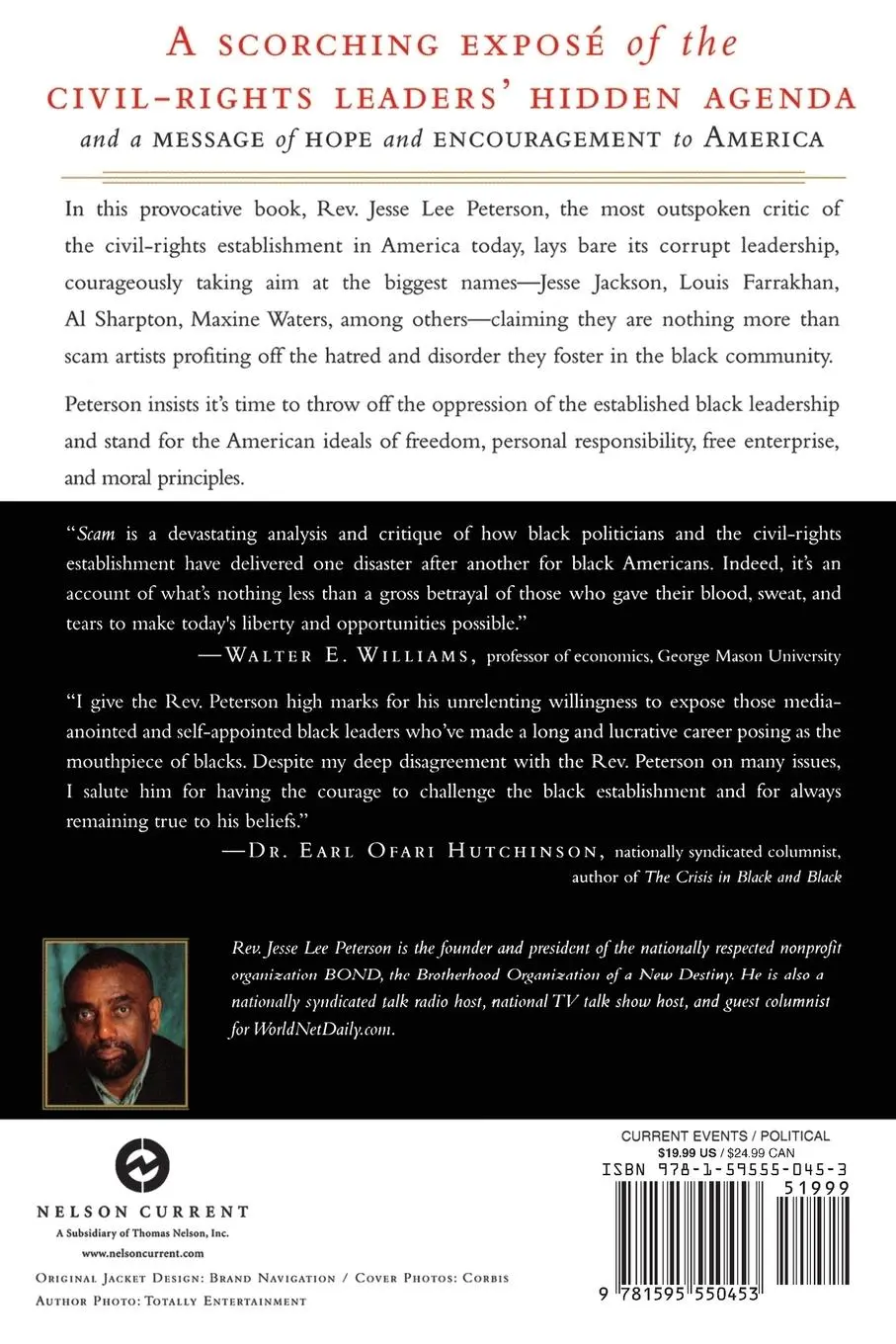 Rückseite: 9781595550453 | Scam | How the Black Leadership Exploits Black America | Peterson