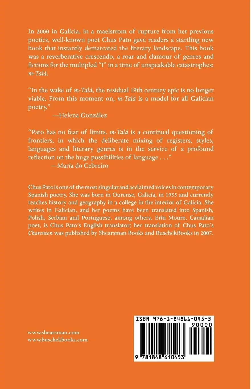 Rückseite: 9781848610453 | m-Tala | Chus Pato | Taschenbuch | Englisch | 2009 | Shearsman Books