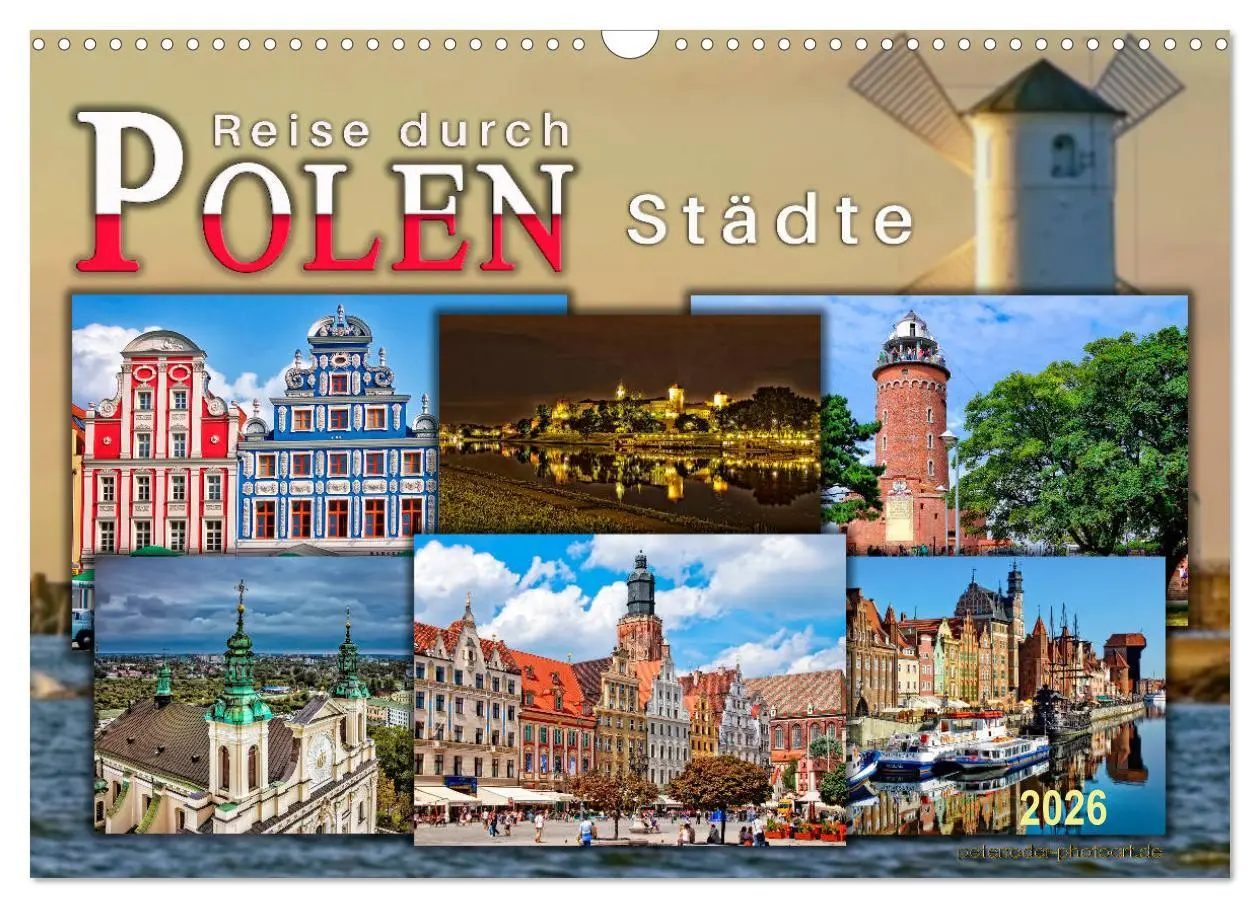 Cover: 9783457810453 | Reise durch Polen - Städte (Wandkalender 2026 DIN A3 quer),...