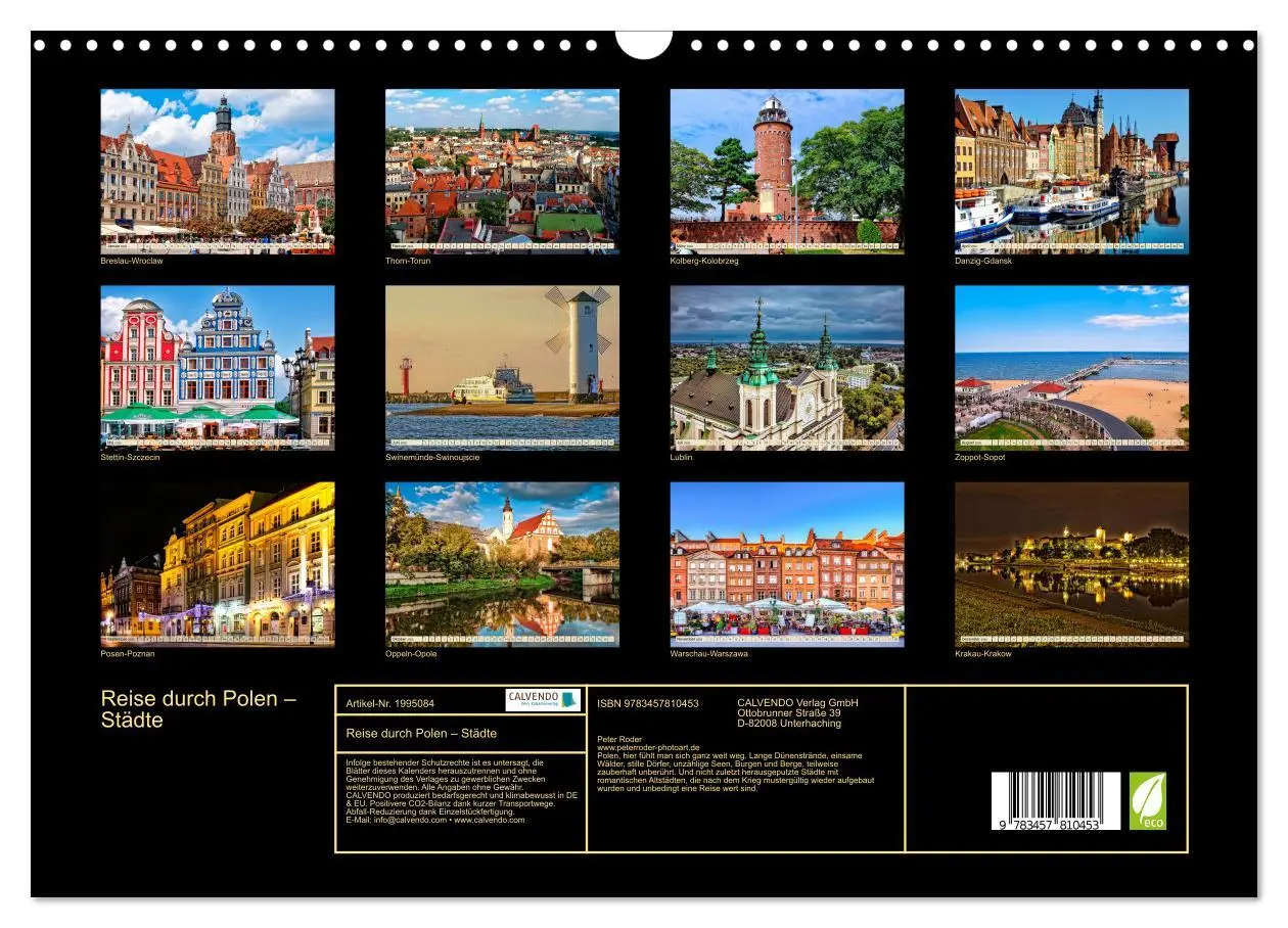 Bild: 9783457810453 | Reise durch Polen - Städte (Wandkalender 2026 DIN A3 quer),...