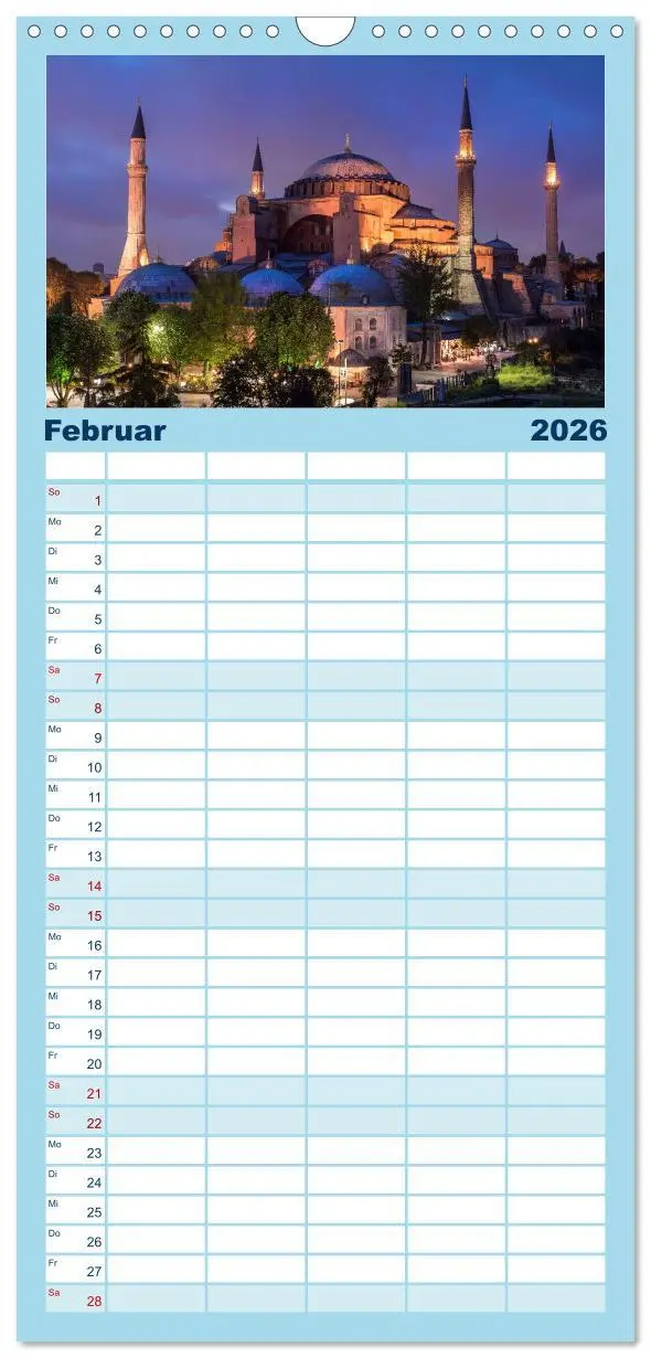 Bild: 9783516520453 | Familienplaner 2026 - Istanbul - Stadt am Bosporus mit 5 Spalten...