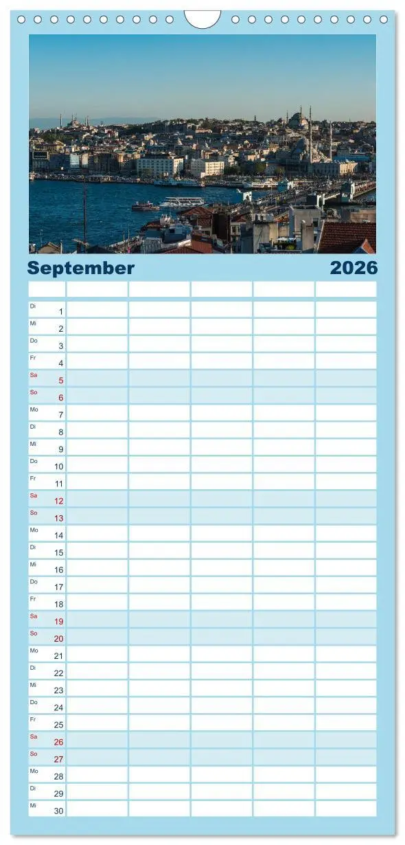 Bild: 9783516520453 | Familienplaner 2026 - Istanbul - Stadt am Bosporus mit 5 Spalten...