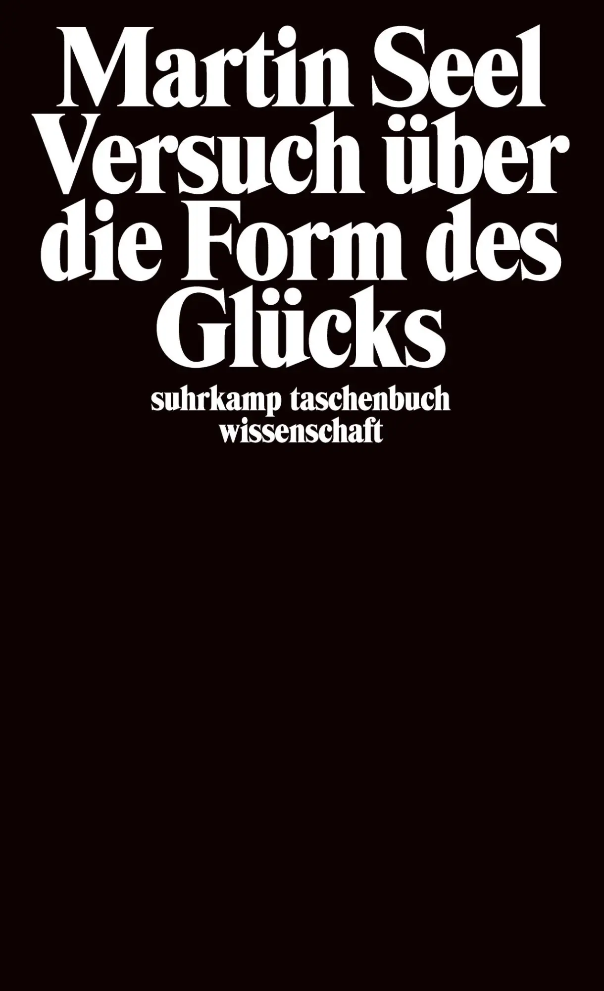 Cover: 9783518290453 | Versuch über die Form des Glücks | Studien zur Ethik | Martin Seel