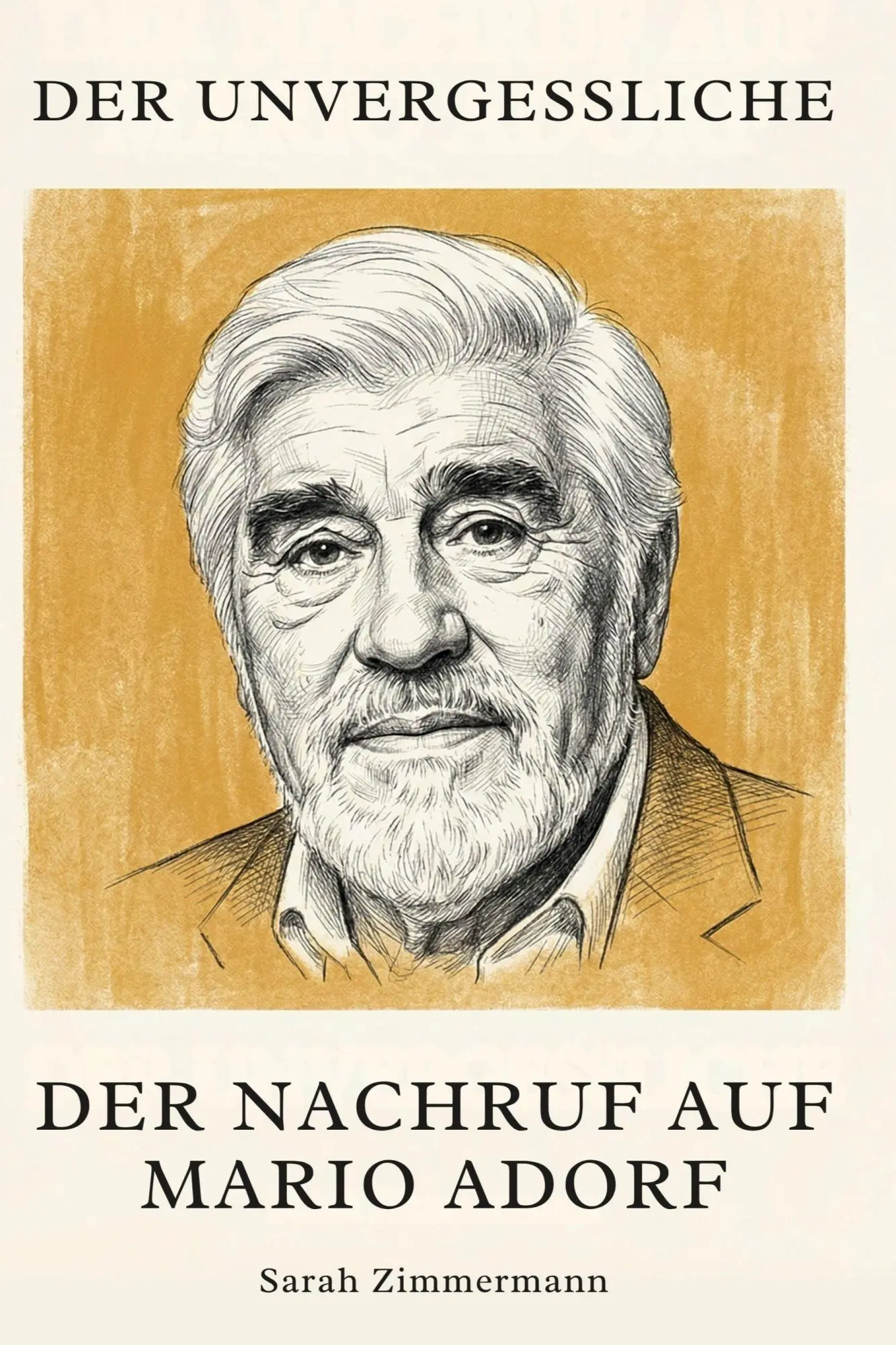 Cover: 9783696400453 | Der Nachruf auf Mario Adorf | Der Unvergessliche | Sarah Zimmermann