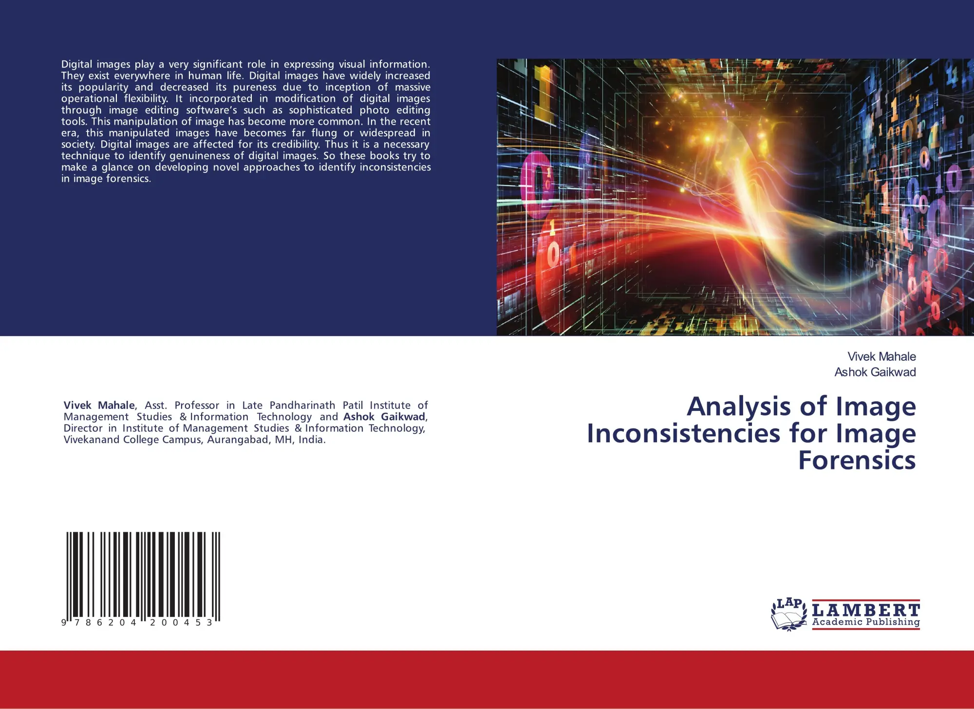Cover: 9786204200453 | Analysis of Image Inconsistencies for Image Forensics | Mahale (u. a.)