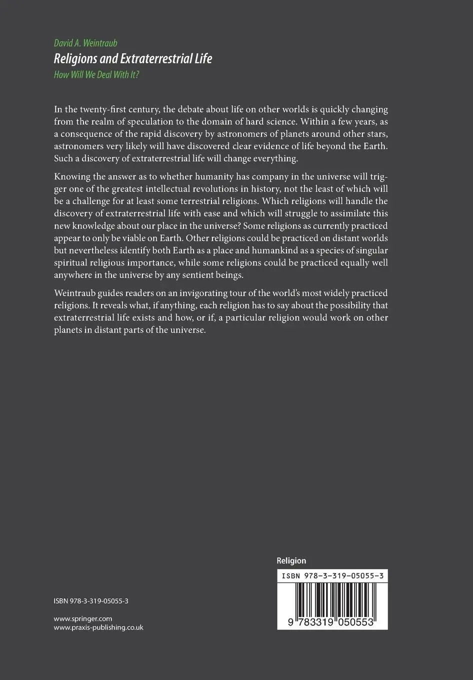 Rückseite: 9783319050553 | Religions and Extraterrestrial Life | How Will We Deal With It? | Buch