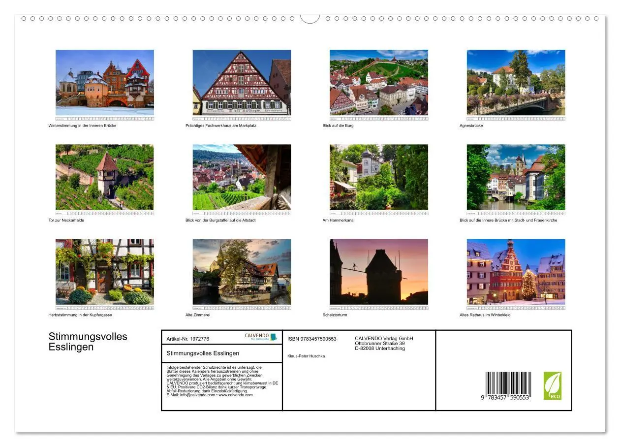 Bild: 9783457590553 | Stimmungsvolles Esslingen (hochwertiger Premium Wandkalender 2026...