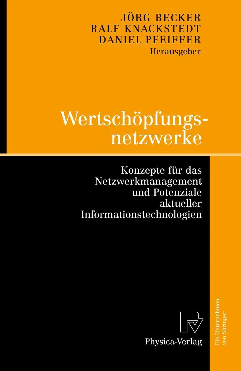 Cover: 9783790820553 | Wertschöpfungsnetzwerke | Jörg Becker (u. a.) | Taschenbuch | xviii