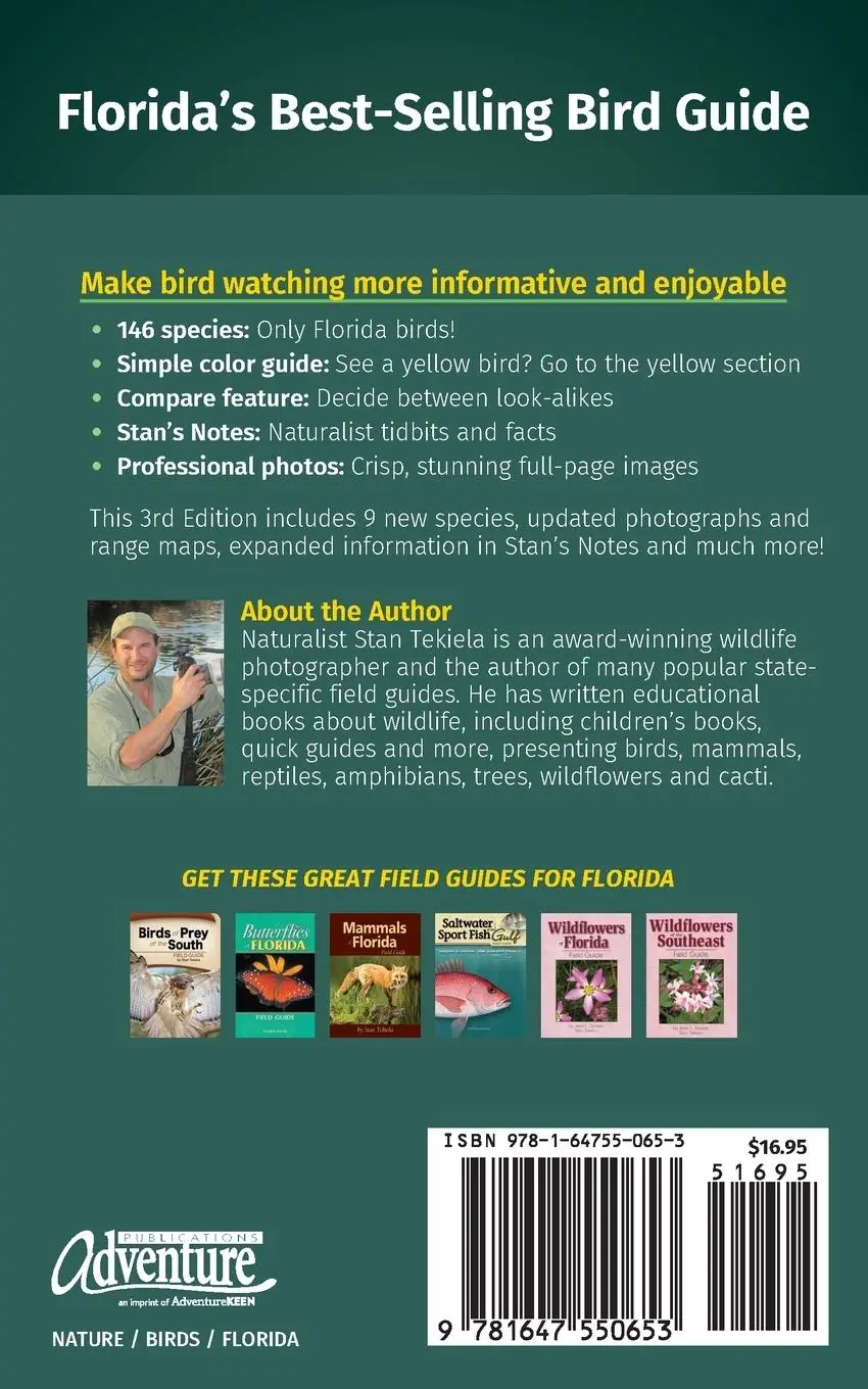 Rückseite: 9781647550653 | Birds of Florida Field Guide | Stan Tekiela | Taschenbuch | Englisch