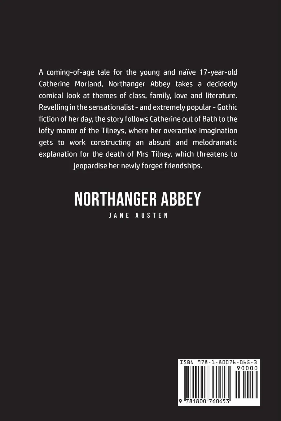 Rückseite: 9781800760653 | Northanger Abbey | Jane Austen | Taschenbuch | Kartoniert / Broschiert
