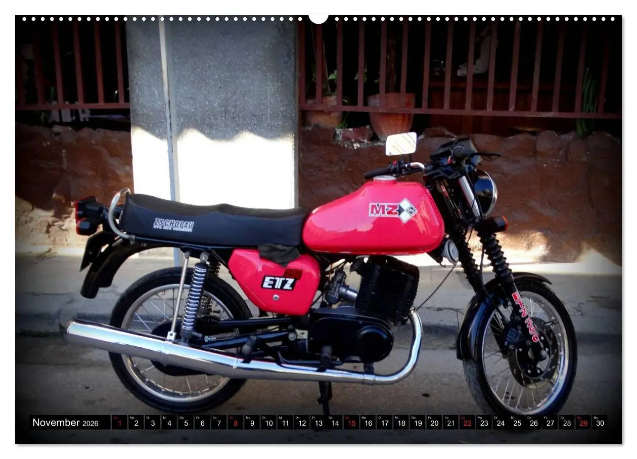 Bild: 9783457960653 | Motorrad-Legenden - MZ (Wandkalender 2026 DIN A2 quer), CALVENDO...
