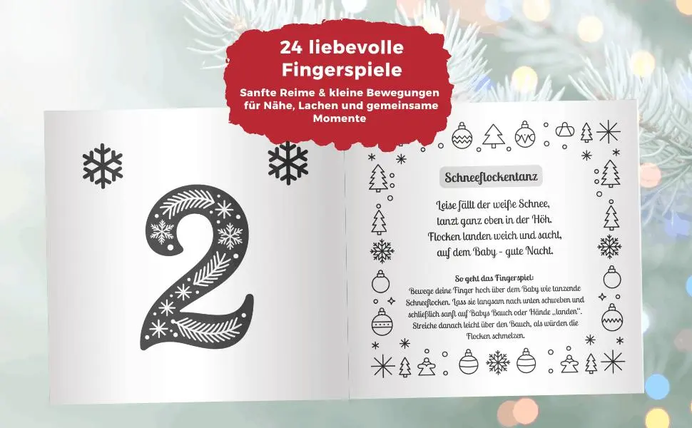 Rückseite: 9783692730653 | Mein erster Baby Adventskalender: 24 liebevolle Fingerspiele für...