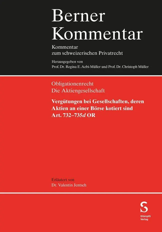 Cover: 9783727230653 | Vergütungen bei Gesellschaften, deren Aktien an einer Börse kotiert...