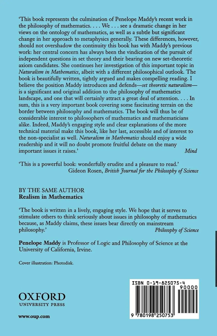 Rückseite: 9780198250753 | Naturalism in Mathematics | Penelope Maddy | Taschenbuch | Englisch
