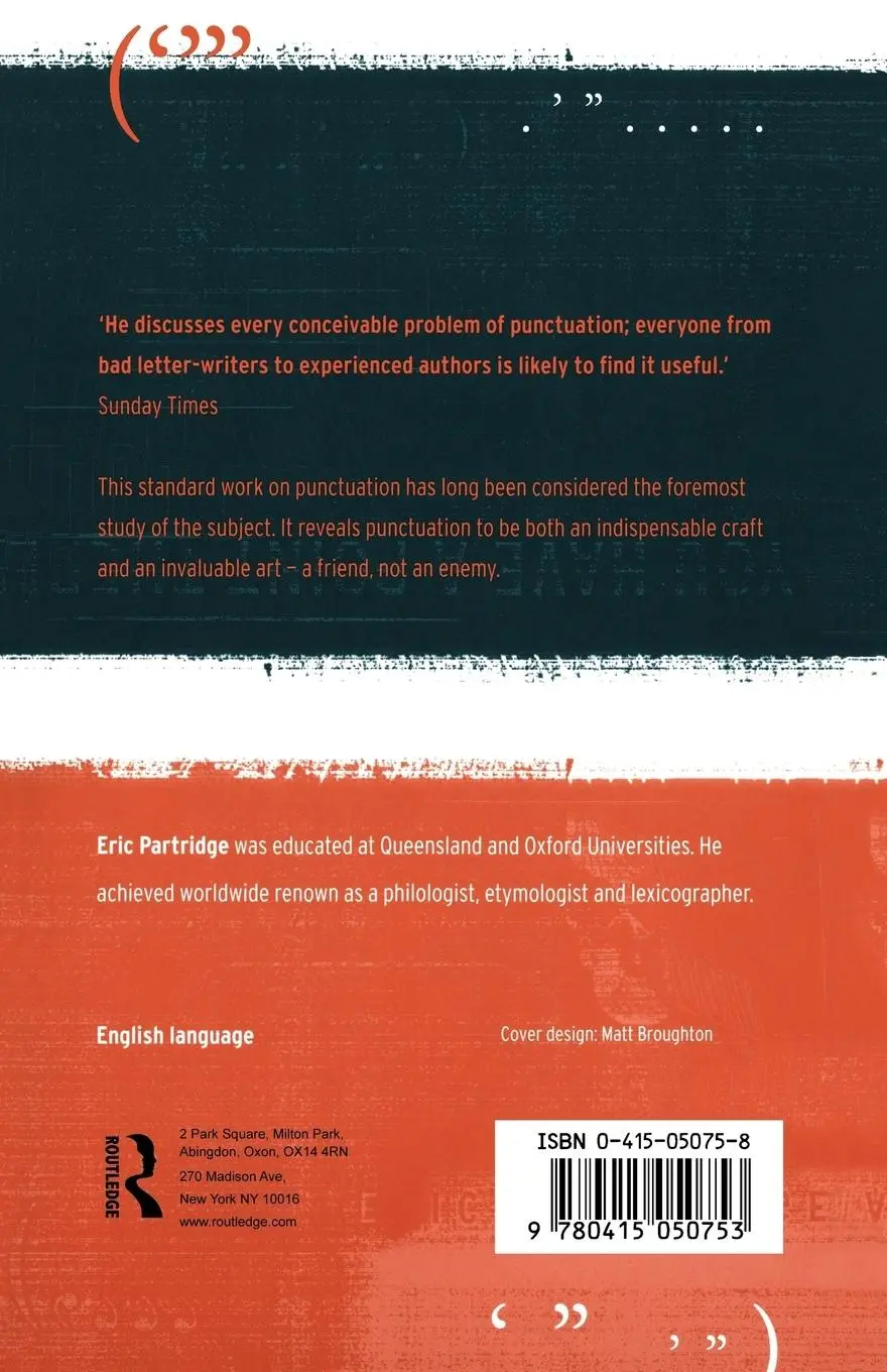Rückseite: 9780415050753 | You Have a Point There | A Guide to Punctuation and Its Allies | Buch