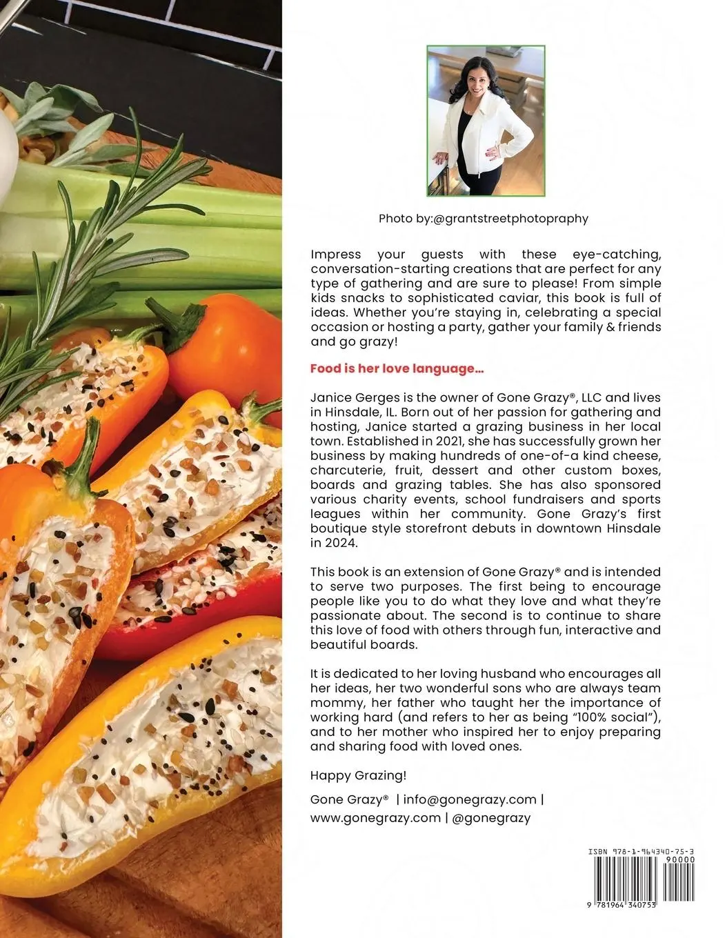 Rückseite: 9781964340753 | Gone Grazy | Everyday Grazing Boards | Janice Gerges | Taschenbuch