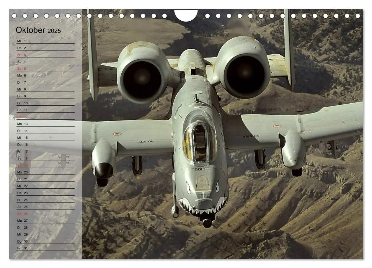 Bild: 9783435550753 | Kampfflugzeuge USA (Wandkalender 2025 DIN A4 quer), CALVENDO...