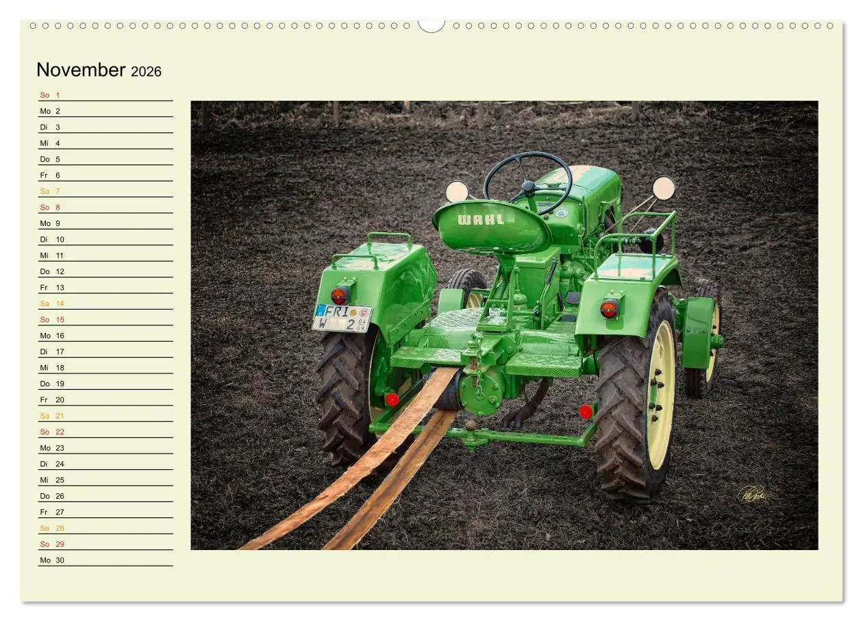 Bild: 9783516040753 | Traktoren - Oldtimer (Wandkalender 2026 DIN A2 quer), CALVENDO...