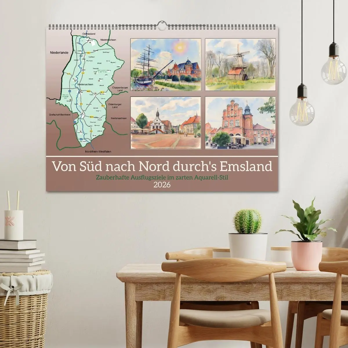 Bild: 9783516730753 | Von Süd nach Nord durch's Emsland (Wandkalender 2026 DIN A2 quer),...