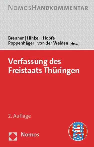 Cover: 9783756000753 | Verfassung des Freistaats Thüringen | Handkommentar | Brenner (u. a.)