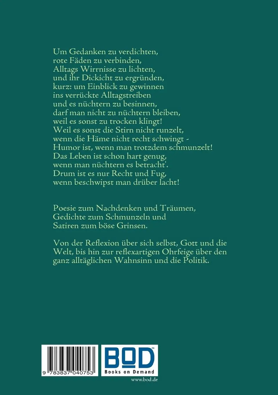 Rückseite: 9783837040753 | So ein Affentheater! | Andreas Galambos | Taschenbuch | 80 S. | 2008