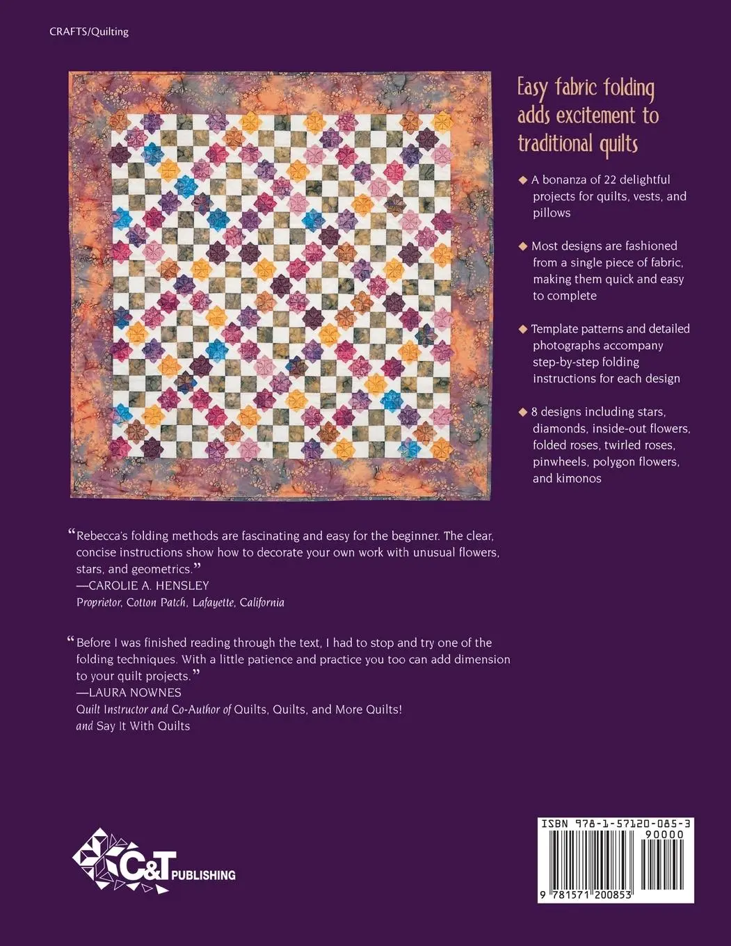 Rückseite: 9781571200853 | Fantastic Fabric Folding | Rebecca Wat | Taschenbuch | Englisch | 2000