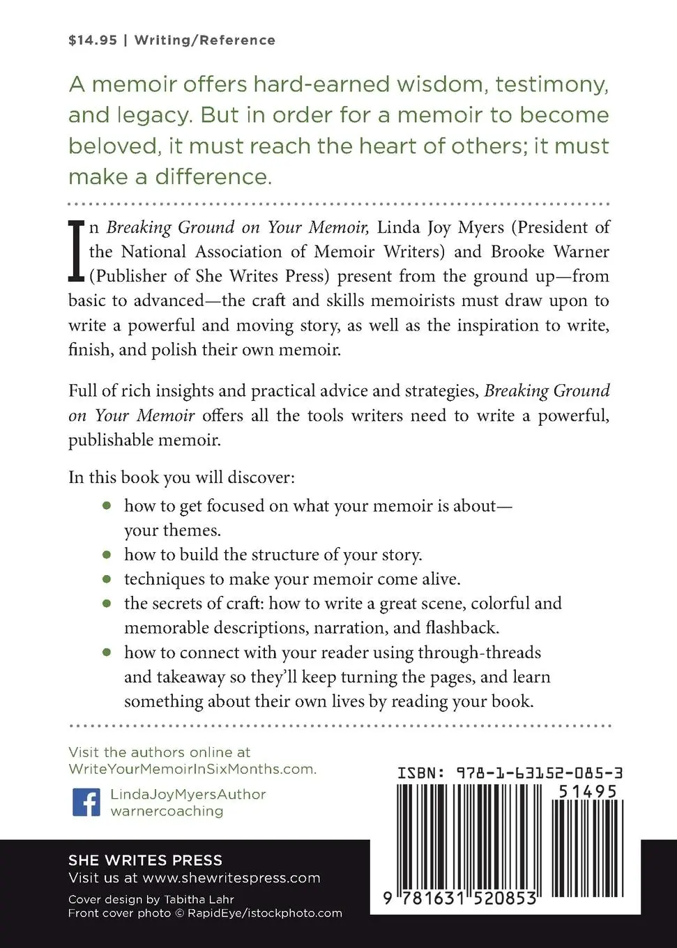 Rückseite: 9781631520853 | Breaking Ground on Your Memoir | Brooke Warner | Taschenbuch | 2015