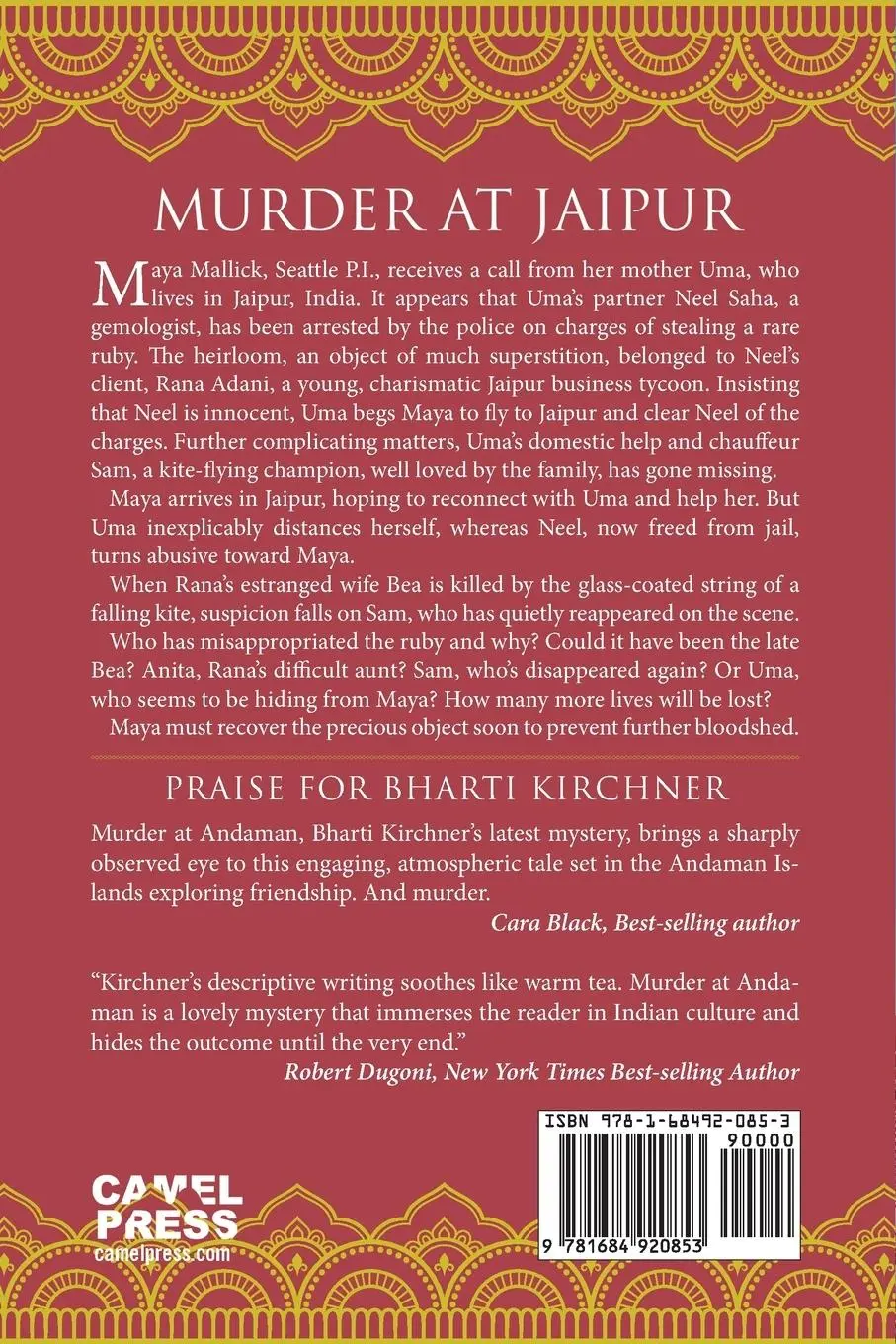 Rückseite: 9781684920853 | Murder at Jaipur | Bharti Kirchner | Taschenbuch | Englisch | 2023
