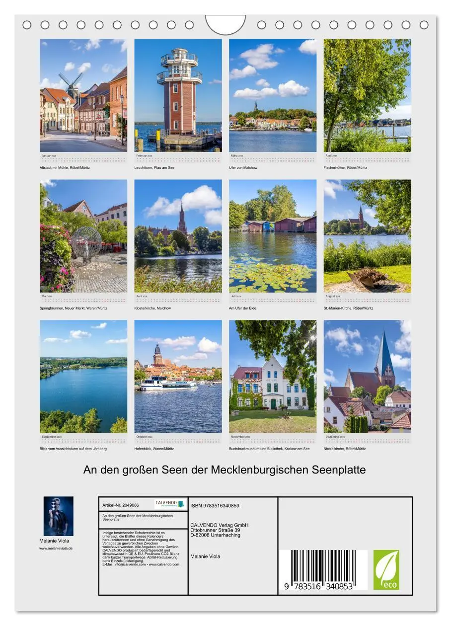Bild: 9783516340853 | An den großen Seen der Mecklenburgischen Seenplatte (Wandkalender...