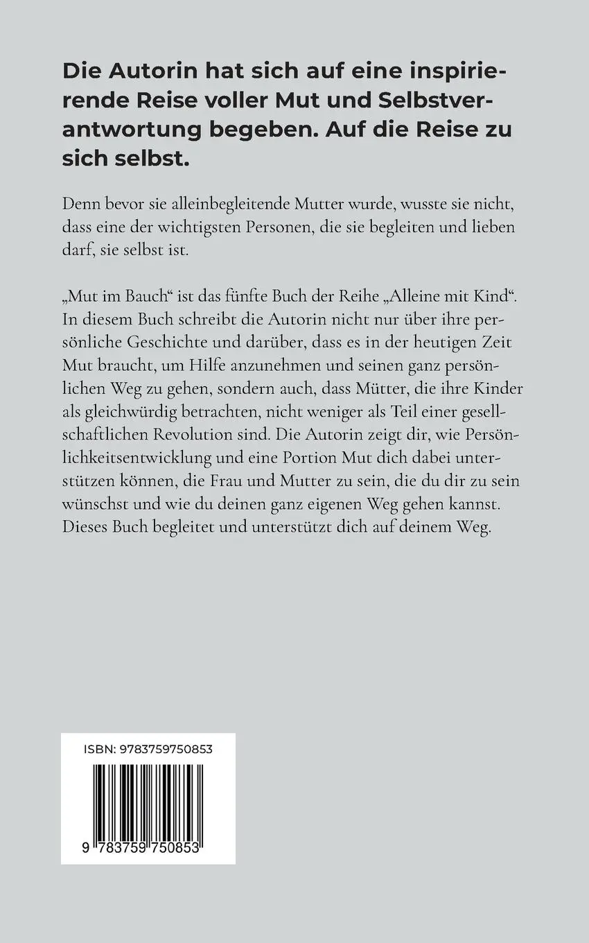 Rückseite: 9783759750853 | Mut im Bauch | Wenn aus Liebe Leben wird | Colline Jux | Taschenbuch