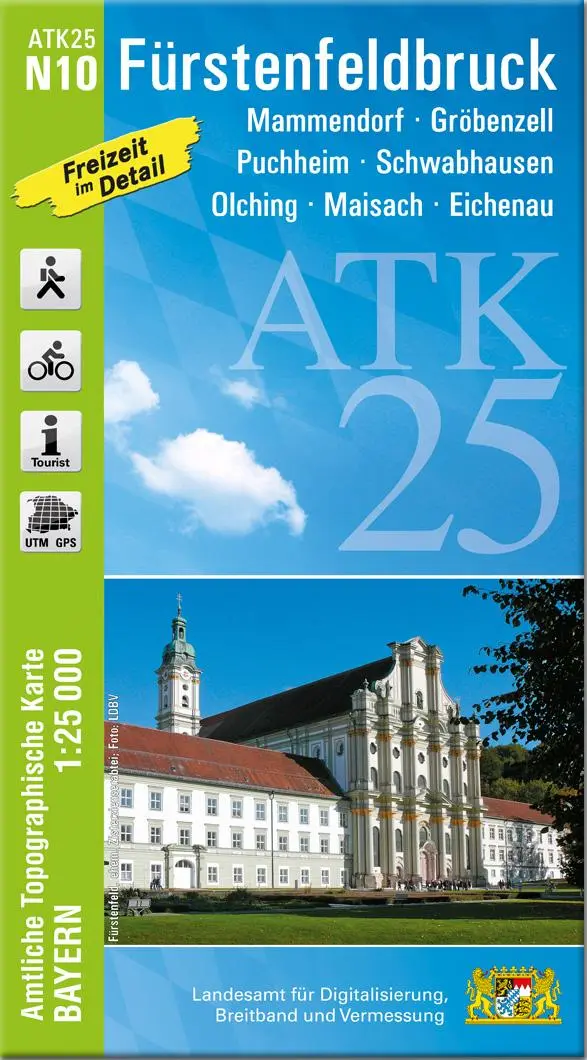 Cover: 9783987760853 | ATK25-N10 Fürstenfeldbruck (Amtliche Topographische Karte 1:25000)