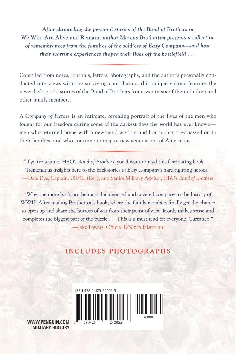Rückseite: 9780425240953 | A Company of Heroes | Marcus Brotherton | Taschenbuch | Englisch