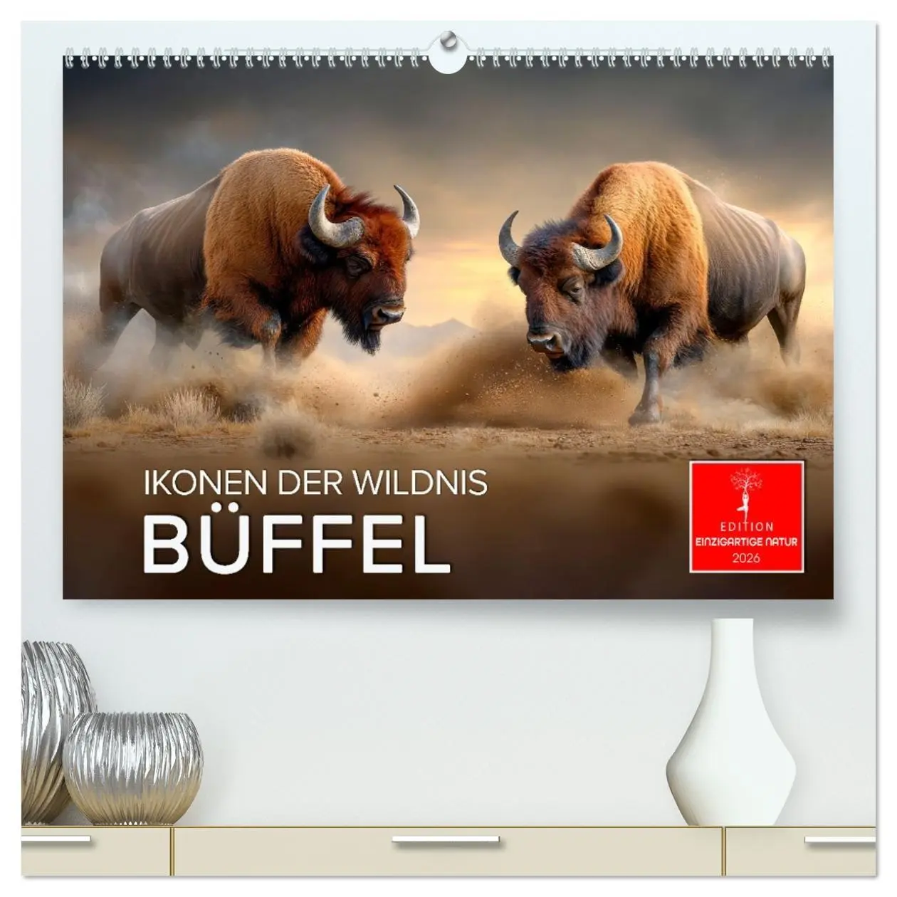 Cover: 9783457310953 | Büffel - Ikonen der Wildnis (hochwertiger Premium Wandkalender 2026...