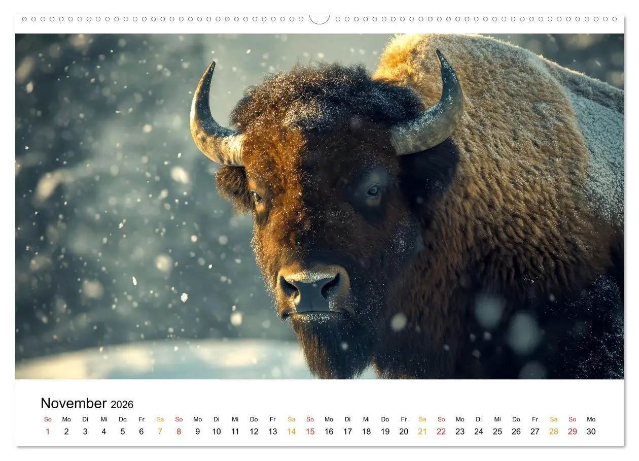 Bild: 9783457310953 | Büffel - Ikonen der Wildnis (hochwertiger Premium Wandkalender 2026...